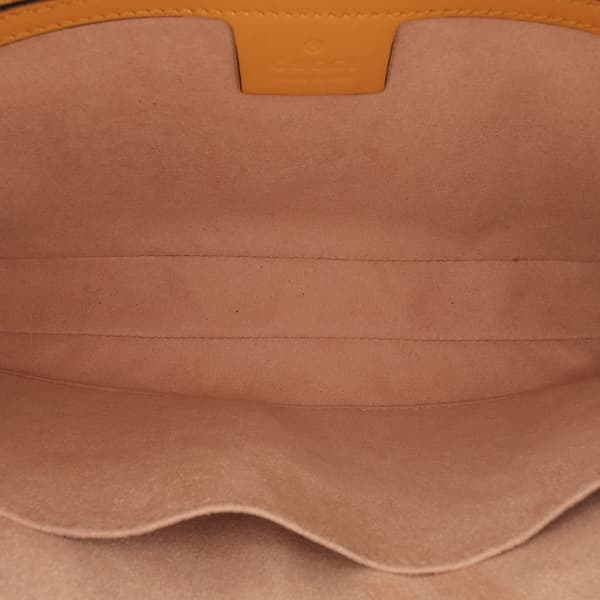 Pre-owned Gucci Small Calfskin Jackie 1961 Crossbody Yellow