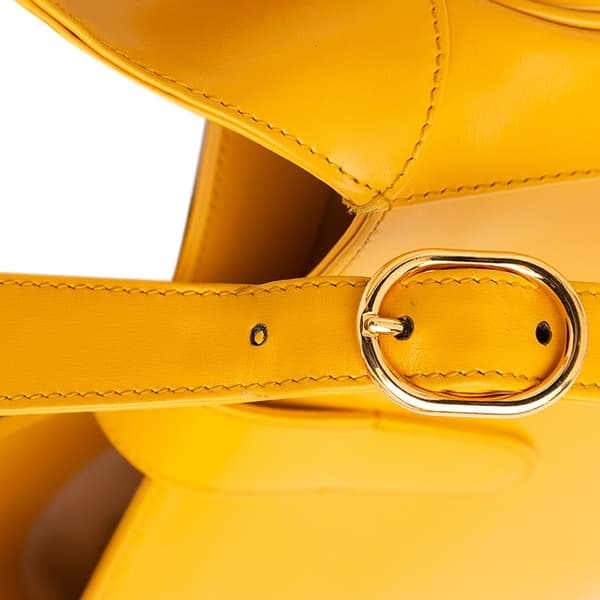 Pre-owned Gucci Small Calfskin Jackie 1961 Crossbody Yellow