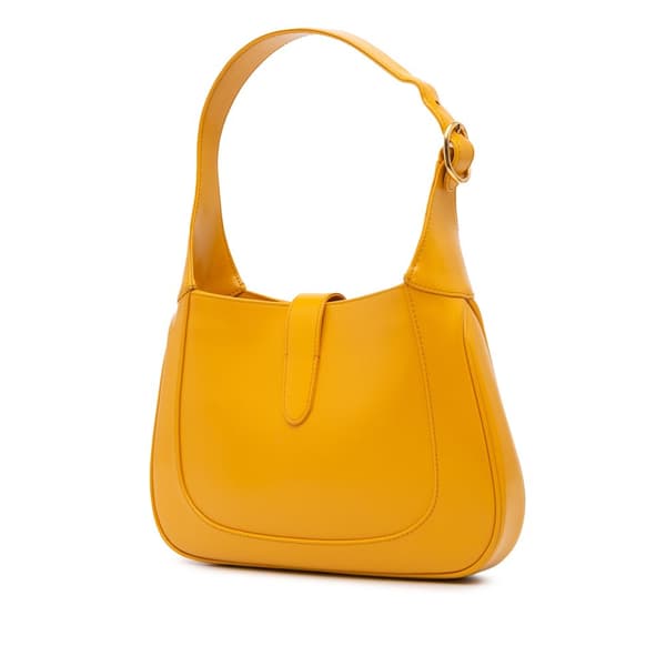 Pre-owned Gucci Small Calfskin Jackie 1961 Crossbody Yellow