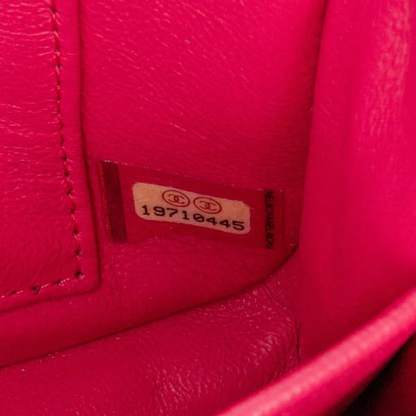 Pre-owned Chanel Extra Mini Rectangular Classic Lambskin Single Flap Pink
