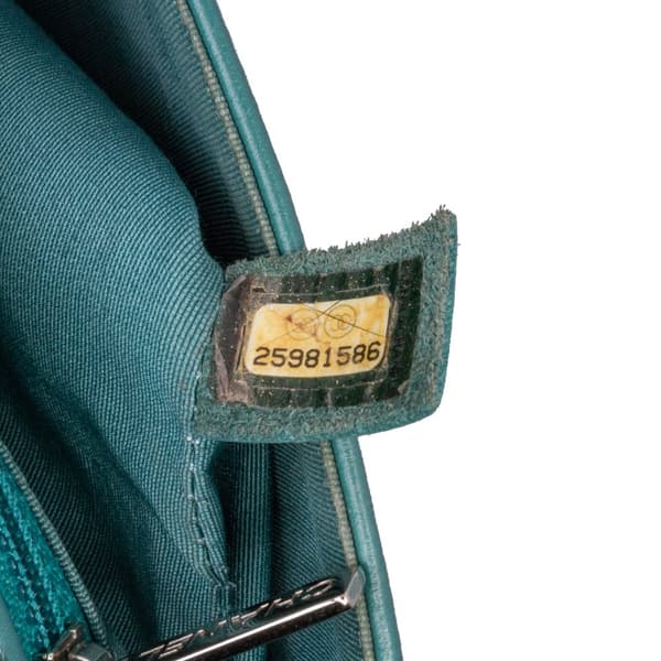 Pre-owned Chanel Medium Crumpled Calfskin Bi Vintage Full Flap Blue