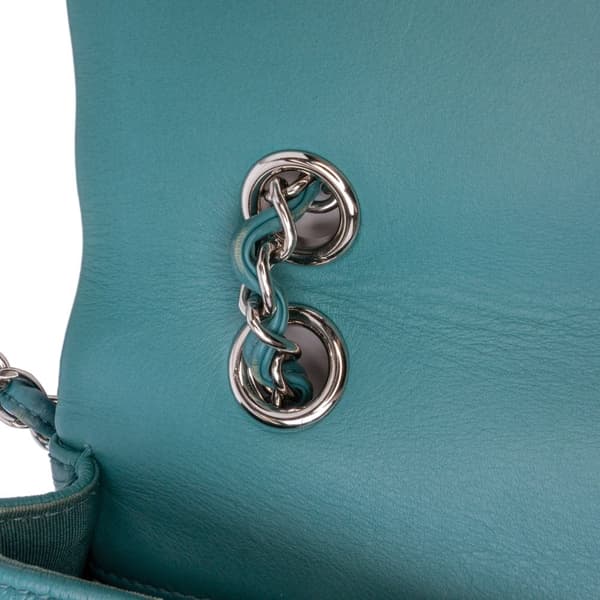Pre-owned Chanel Medium Crumpled Calfskin Bi Vintage Full Flap Blue