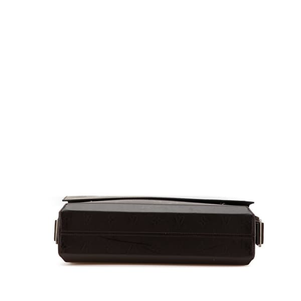 Pre-owned Louis Vuitton Monogram Glace Fonzie Brown