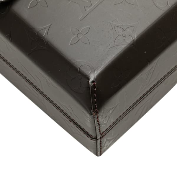Pre-owned Louis Vuitton Monogram Glace Fonzie Brown