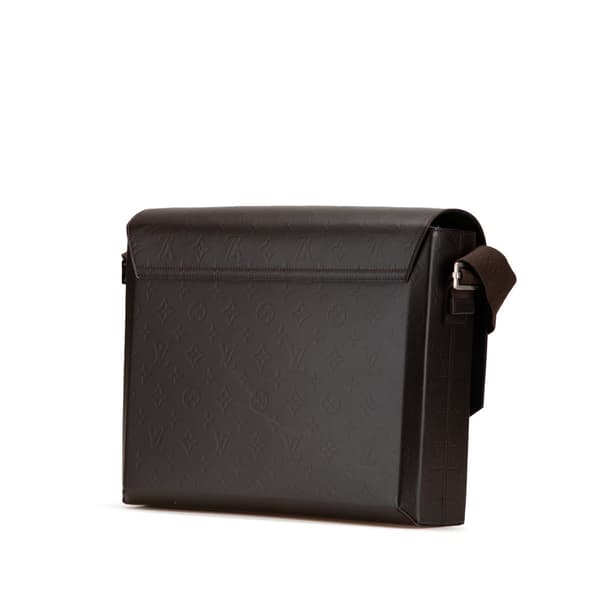 Pre-owned Louis Vuitton Monogram Glace Fonzie Brown