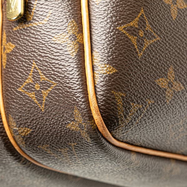 Pre-owned Louis Vuitton Monogram Reporter PM Brown