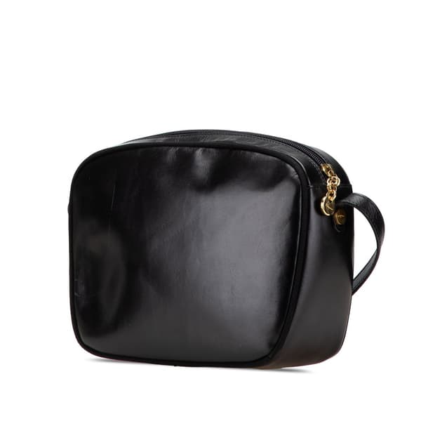 Pre-owned Ferragamo Vara Calfskin Crossbody Black