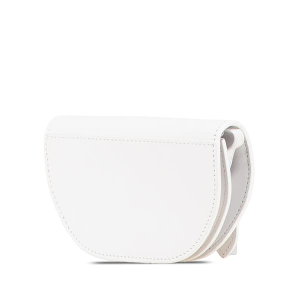 Pre-owned Burberry Micro Leather Olympia Crossbody White
