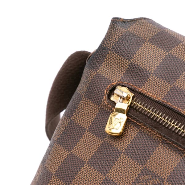 Pre-owned Louis Vuitton Damier Ebene Brooklyn MM Brown
