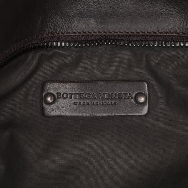 Pre-owned Bottega Veneta Leather Intrecciato Crossbody Brown