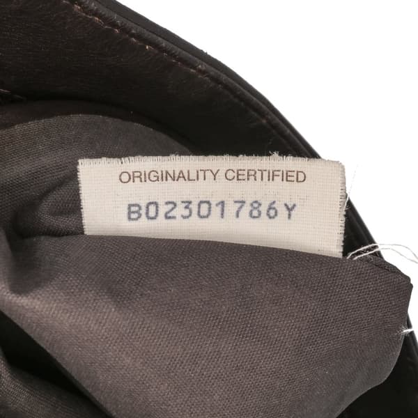 Pre-owned Bottega Veneta Leather Intrecciato Crossbody Brown