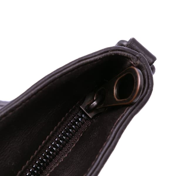 Pre-owned Bottega Veneta Leather Intrecciato Crossbody Brown