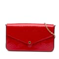 Miniatyrbilde 1 av 10: Pre-owned Louis Vuitton Monogram Vernis Pochette Felicie Red
