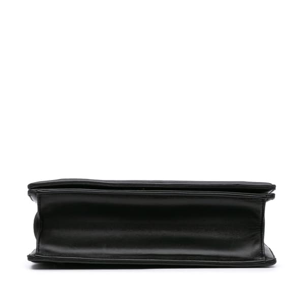 Pre-owned Dior Medium Studded Lambskin Diorama Flap Black