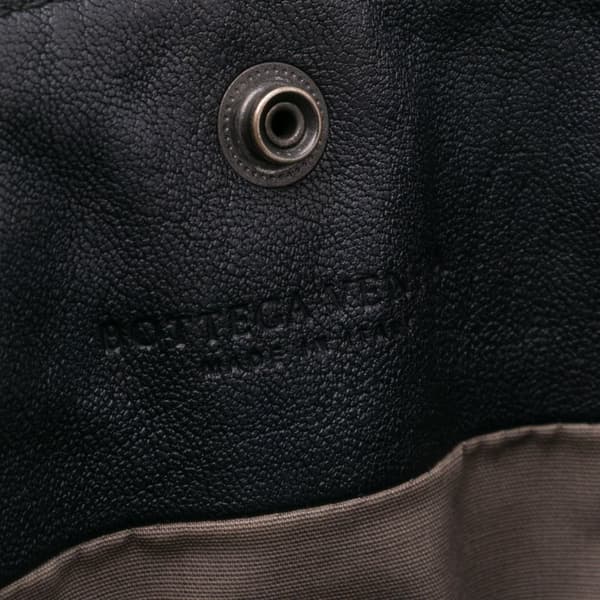 Pre-owned Bottega Veneta Nappa Intrecciato Flat Crossbody Gray