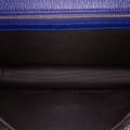 Miniatyrbild 4 av 9: Pre-owned Dior Medium Grained Calfskin Diorama Flap Blue