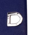 Miniatyrbild 8 av 9: Pre-owned Dior Medium Grained Calfskin Diorama Flap Blue