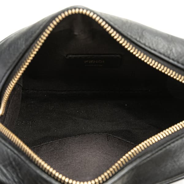 Pre-owned Fendi Zucca Coated Canvas Camera Crossbody Brown