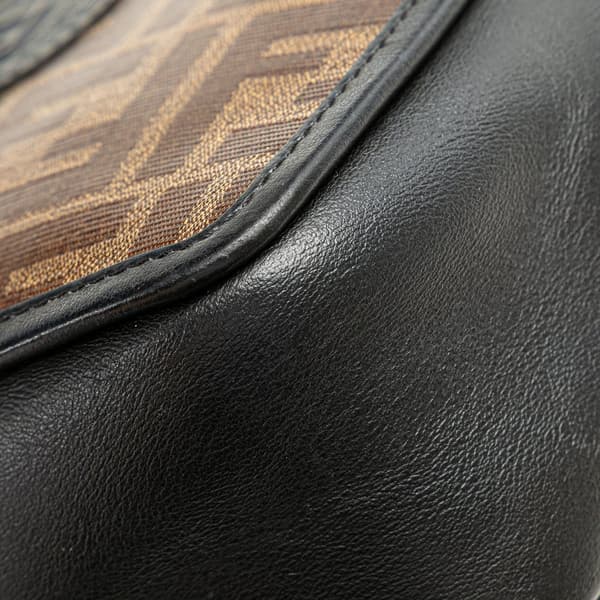 Pre-owned Fendi Zucca Coated Canvas Camera Crossbody Brown