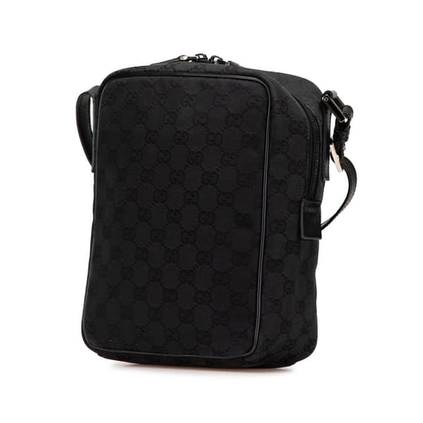 Pre-owned Gucci GG Canvas Crossbody Black