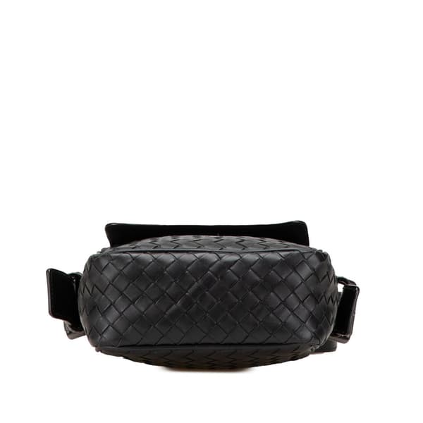Pre-owned Bottega Veneta Intrecciato Crossbody Black