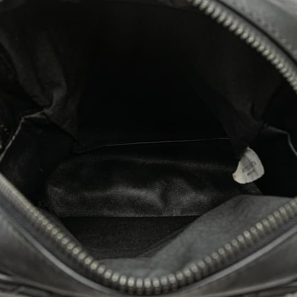 Pre-owned Bottega Veneta Intrecciato Crossbody Black