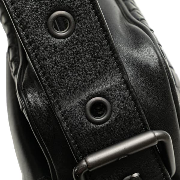 Pre-owned Bottega Veneta Intrecciato Crossbody Black