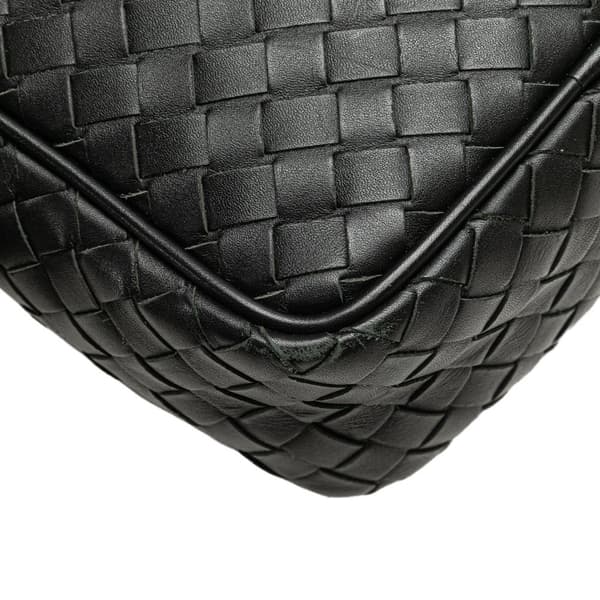 Pre-owned Bottega Veneta Intrecciato Crossbody Black