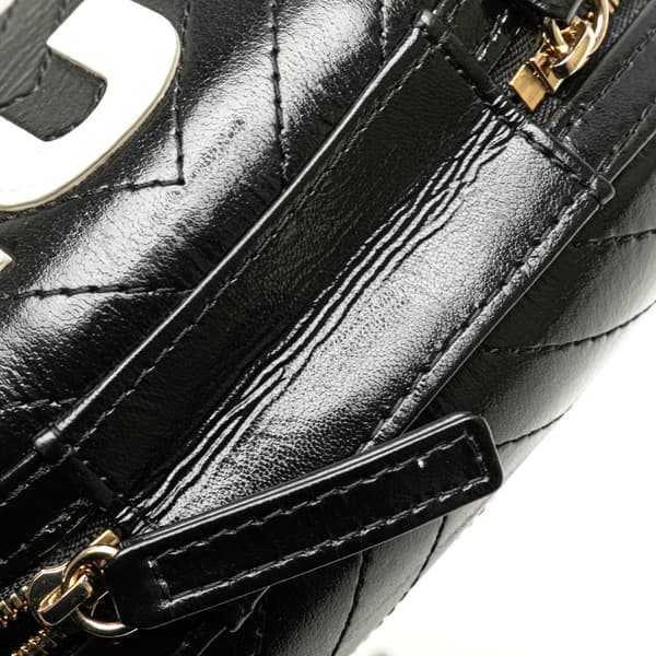 Pre-owned Chanel Chevron Lambskin La Pausa Evening Bag Black