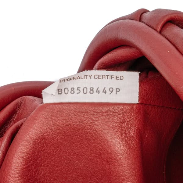 Pre-owned Bottega Veneta Lambskin The Mini Pouch Red