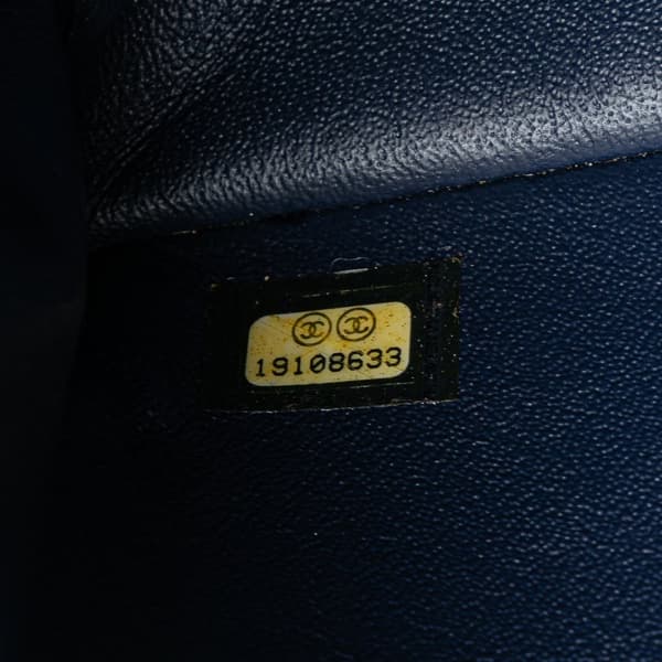 Pre-owned Chanel Medium Denim and Tweed Boy Bag Blue