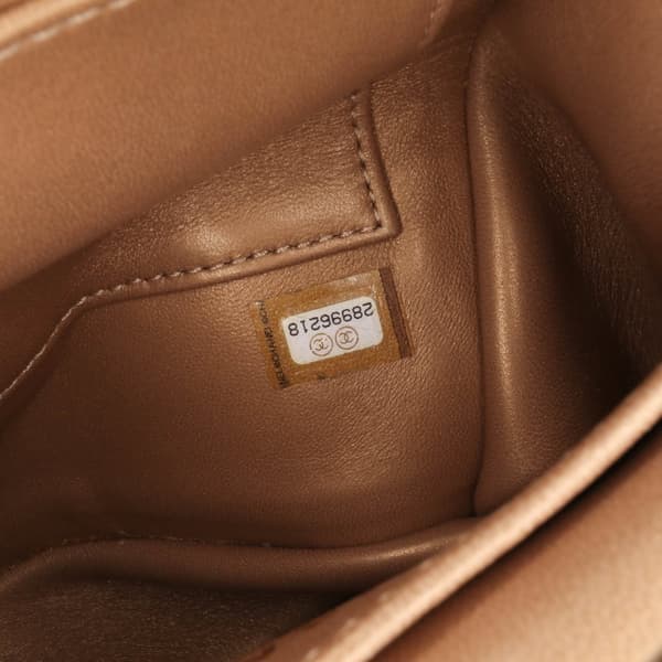 Pre-owned Chanel Small Lambskin Chic Pearls Flap Blue