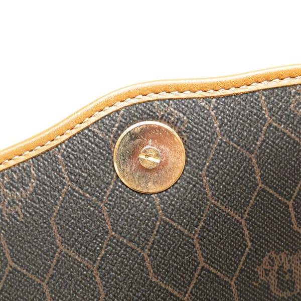 Pre-owned Dior Honeycomb Coated Canvas Crossbody Black