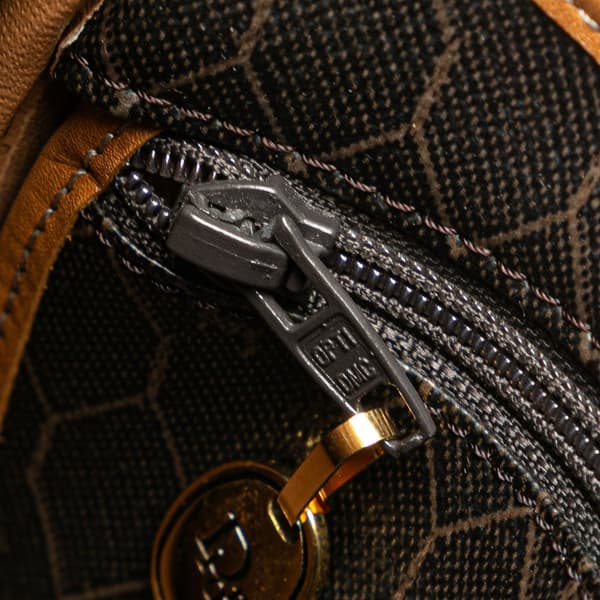 Pre-owned Dior Honeycomb Coated Canvas Crossbody Black
