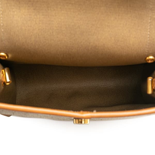 Pre-owned Dior Honeycomb Coated Canvas Crossbody Brown
