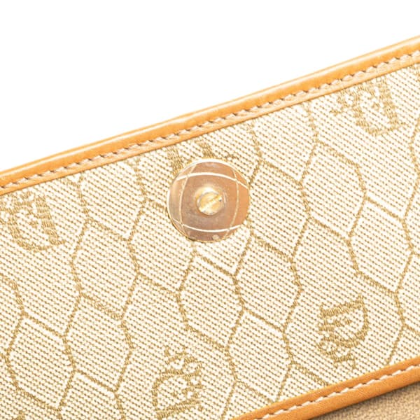Pre-owned Dior Honeycomb Coated Canvas Crossbody Brown