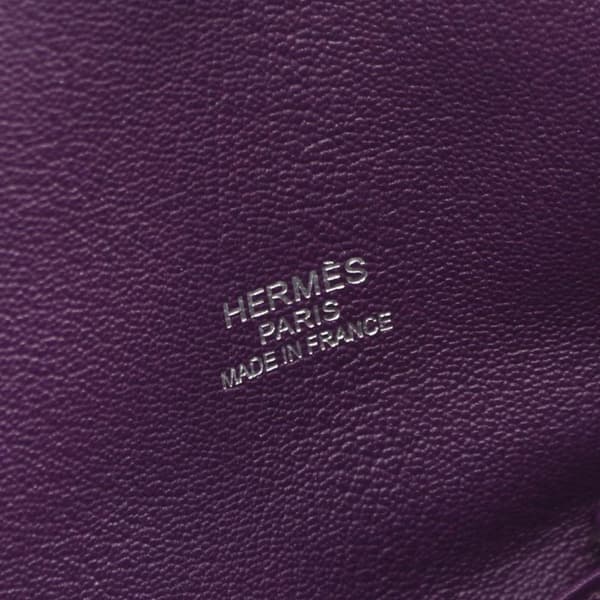 Pre-owned Hermès Clemence Jypsiere 34 Purple