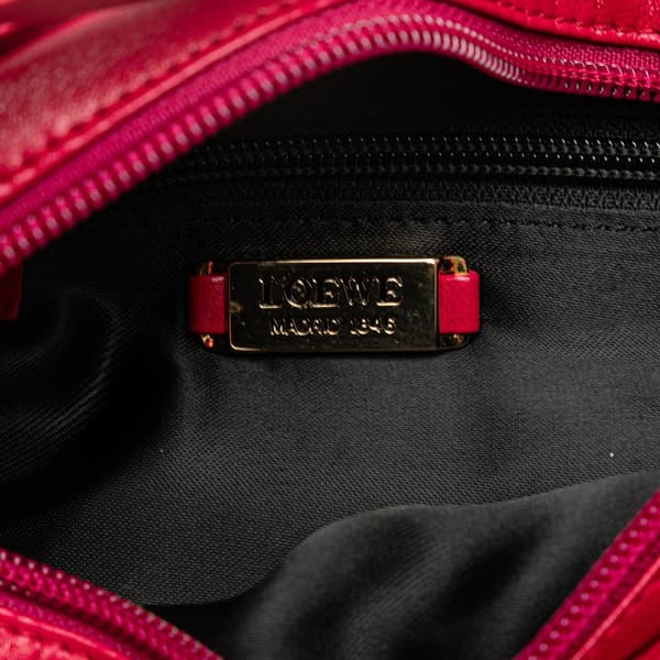Pre-owned LOEWE Nappa Flamenco Tassel Crossbody Pink