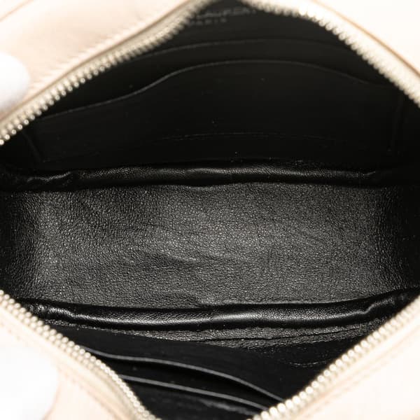 Pre-owned Saint Laurent Nappa Monogram Blogger Bag Brown
