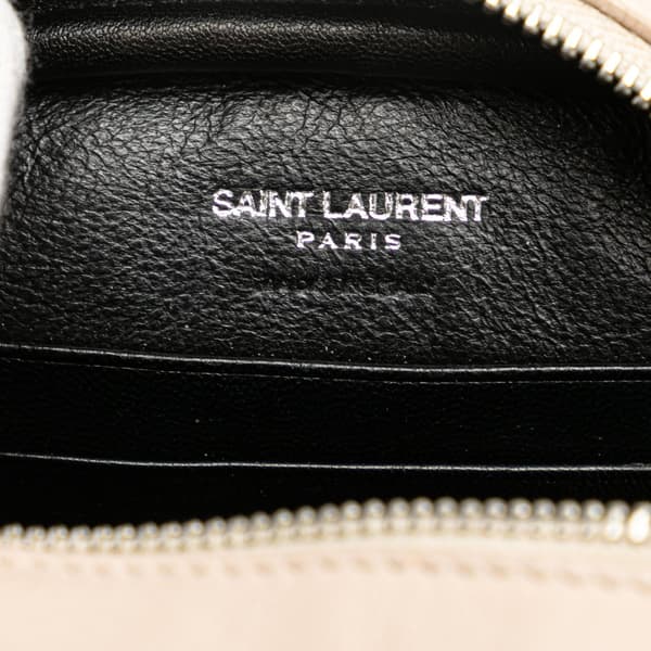 Pre-owned Saint Laurent Nappa Monogram Blogger Bag Brown