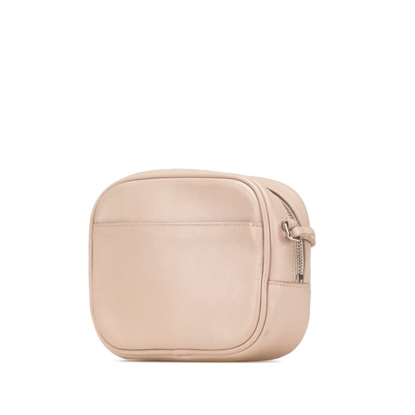 Pre-owned Saint Laurent Nappa Monogram Blogger Bag Brown