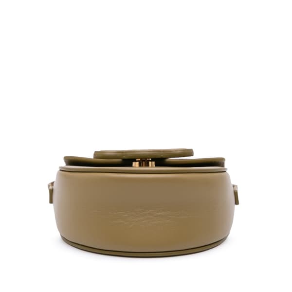Pre-owned Celine Mini Calfskin Besace Cuir Triomphe Crossbody Brown