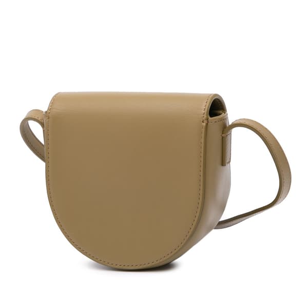 Pre-owned Celine Mini Calfskin Besace Cuir Triomphe Crossbody Brown