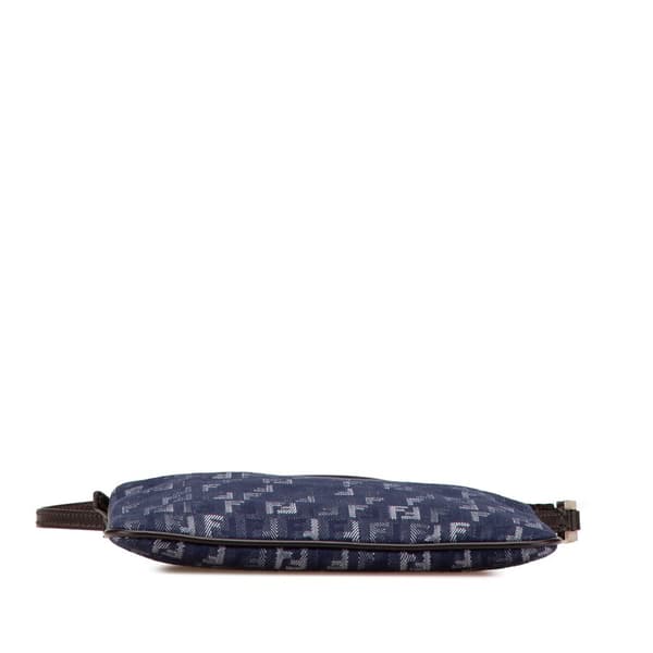 Pre-owned Fendi Zucchino Denim Crossbody Blue