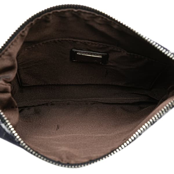 Pre-owned Fendi Zucchino Denim Crossbody Blue