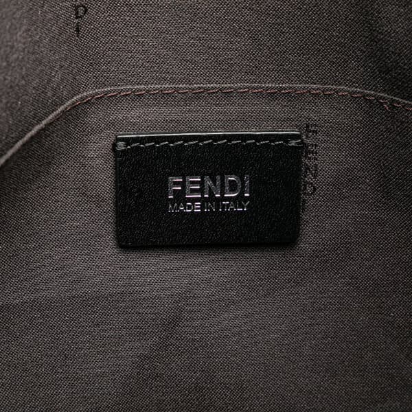 Pre-owned Fendi Zucca Coated Canvas Crossbody Black