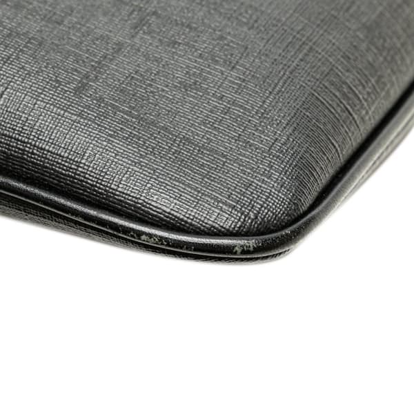 Pre-owned Fendi Zucca Coated Canvas Crossbody Black