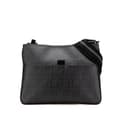 Miniatyrbild 1 av 10: Pre-owned Fendi Zucca Coated Canvas Crossbody Black