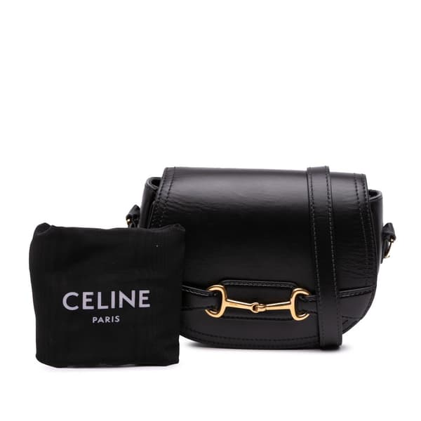 Pre-owned Celine Small Leather Crecy Flap Crossbody Black