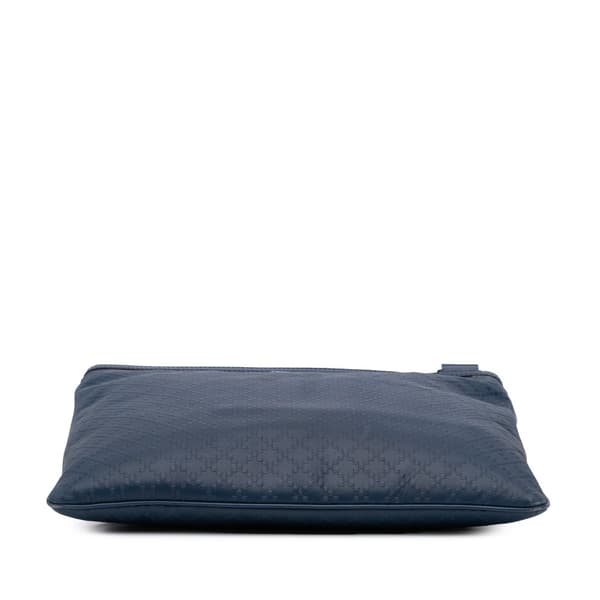 Pre-owned Gucci Leather Diamante Hilary Lux Crossbody Blue